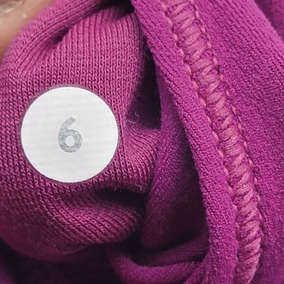 Lululemon Pants Women 6 Align Leggings Deep Purple Cropped Athleisure Crossfit - Picture 8 of 9